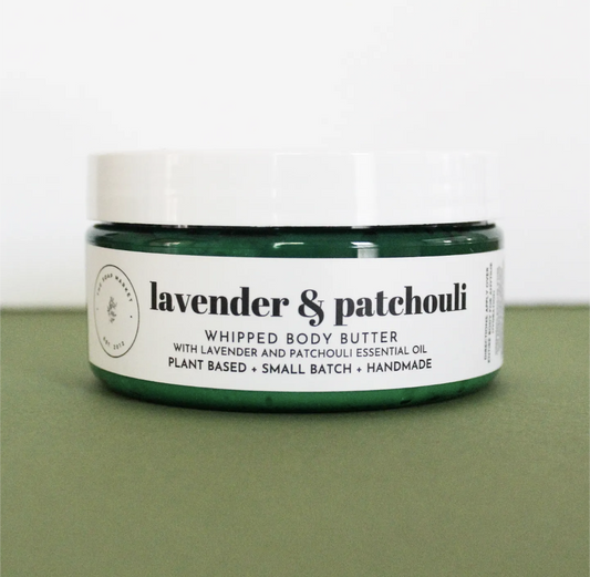 lavender & patchouli whipped body butter- 8 oz