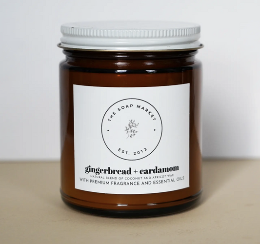 gingerbread + cardamom woodwick candle- 9 oz