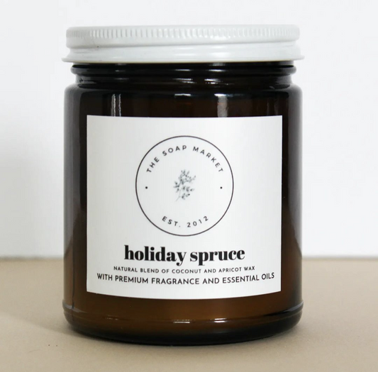 holiday spruce woodwick candle- 9 oz