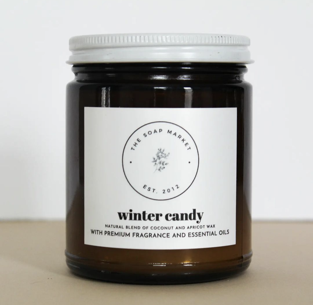 winter candy woodwick candle- 9 oz